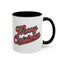 Christmas Mug - Merry Christmas Red & Black Baseball Text