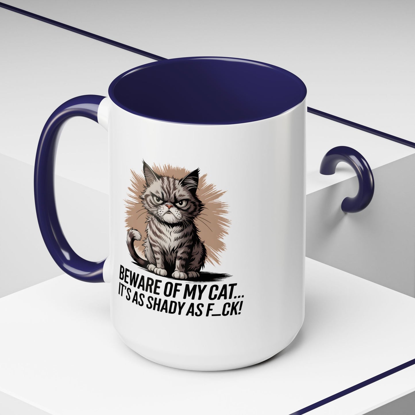 Humor Mug - Beware of My Cat