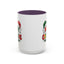 Christmas Mug - Merry Christmas Red Yellow & Green Text Green & Red Hat