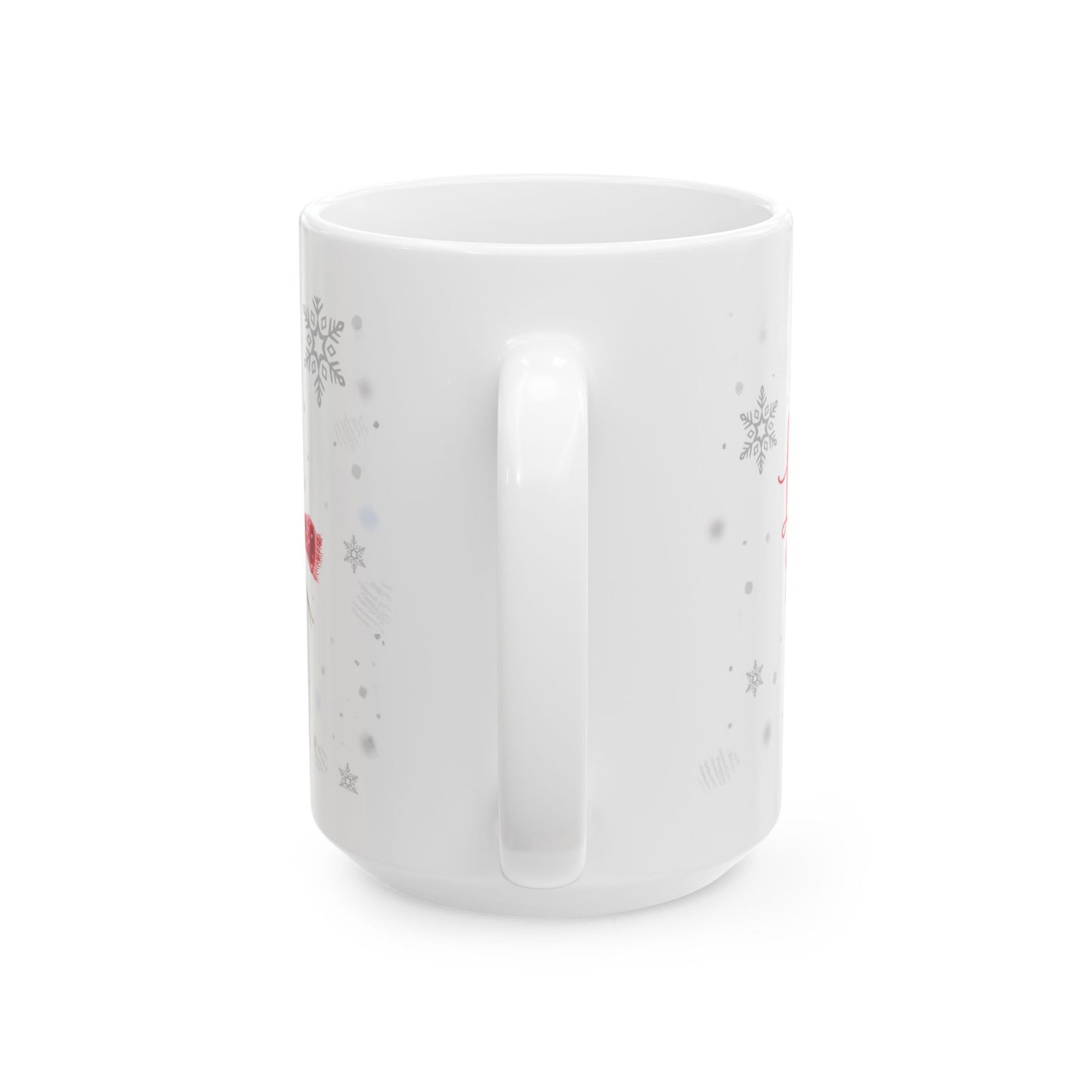 Christmas Mug - Let it Snow Red Text Snowman