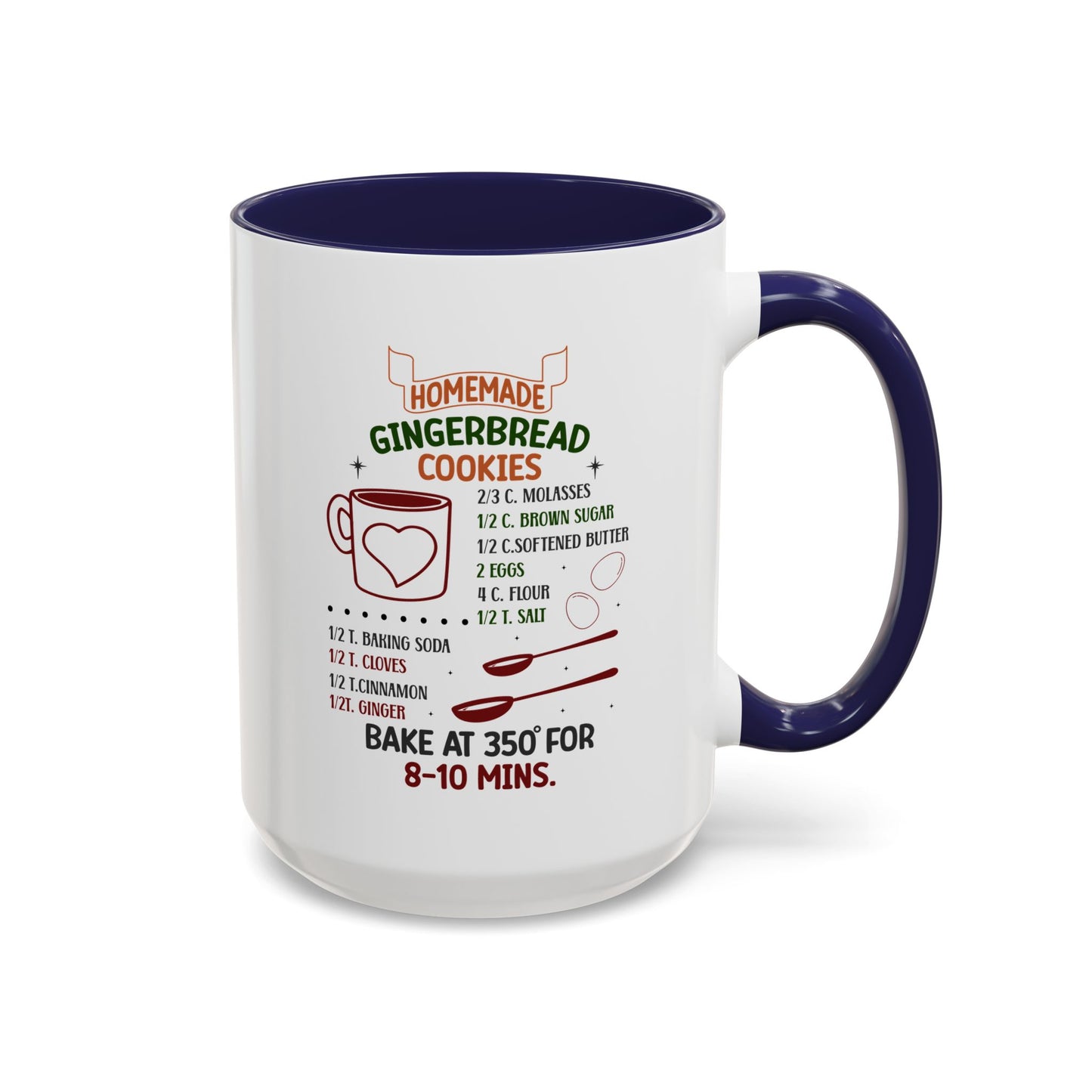 Christmas Mug - Homemade Gingerbread Cookies Recipe