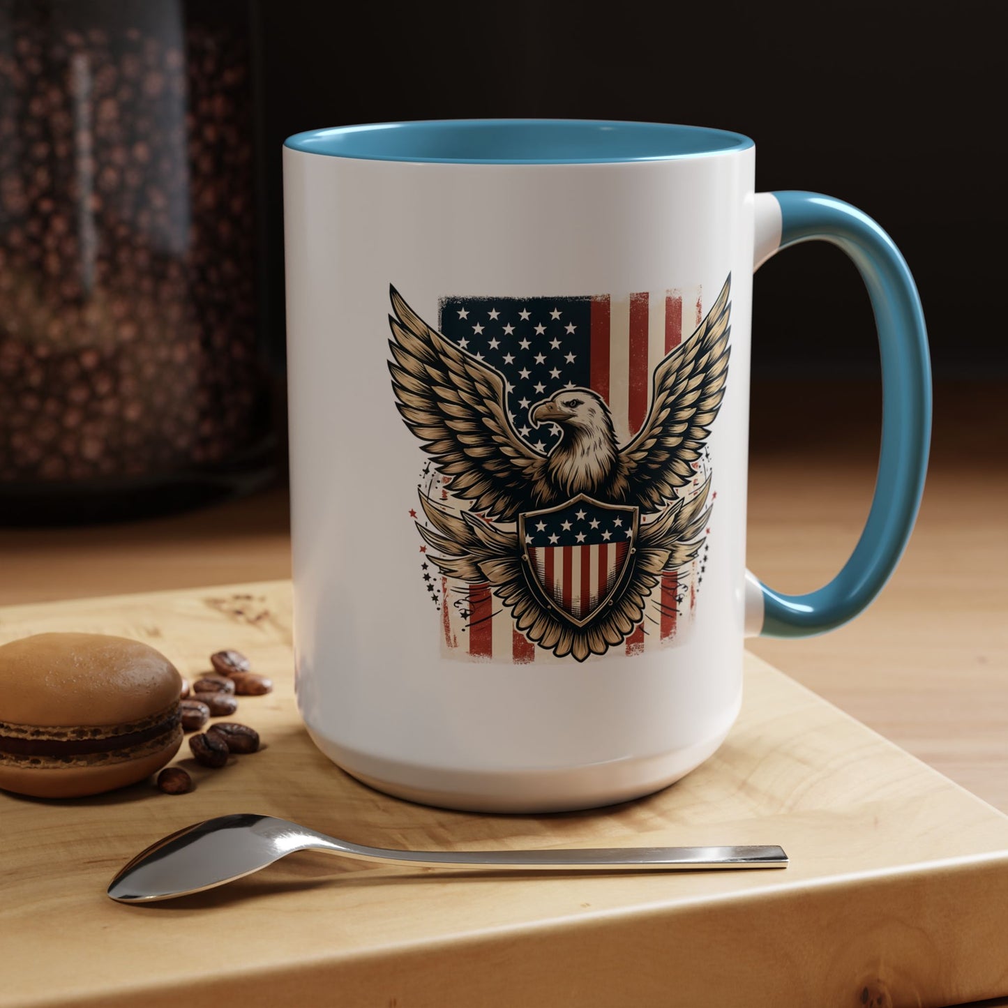 4th of July Mug - American Bald Eagle Flag 9