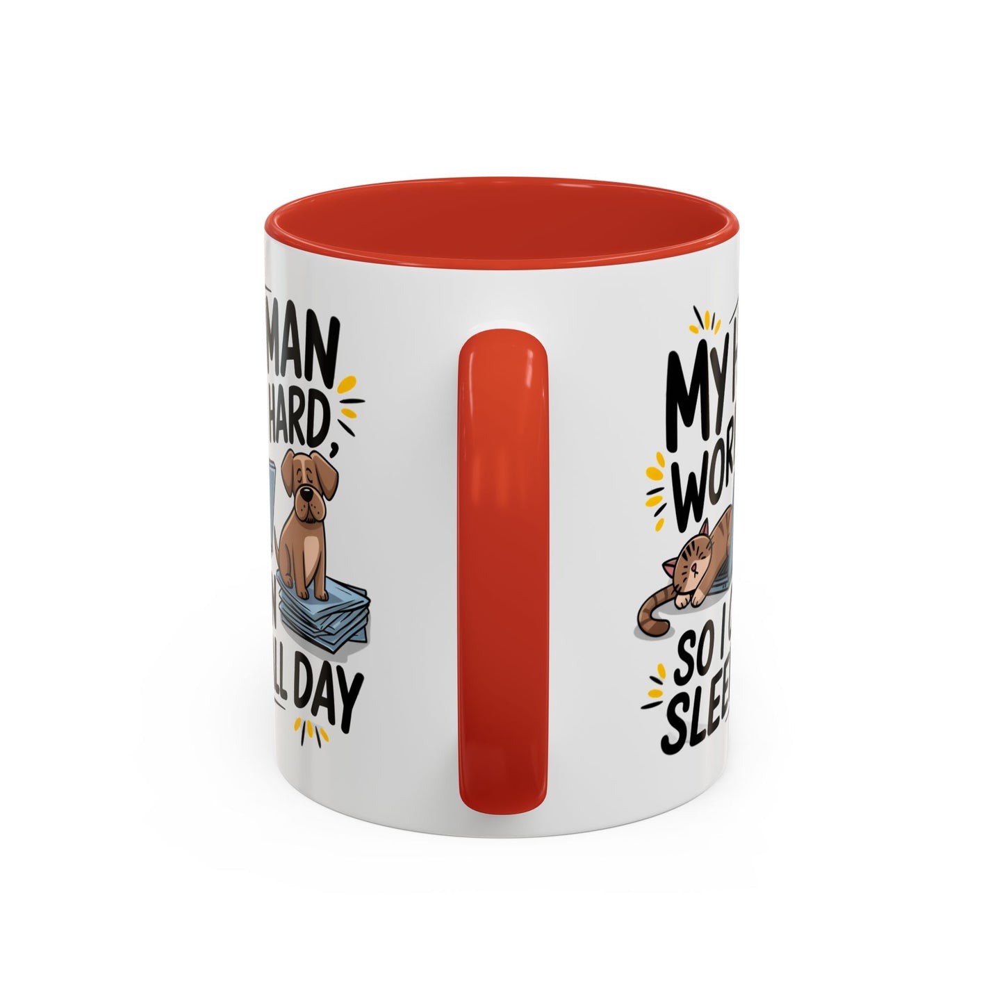 Animal Mug - My Human Works Hard