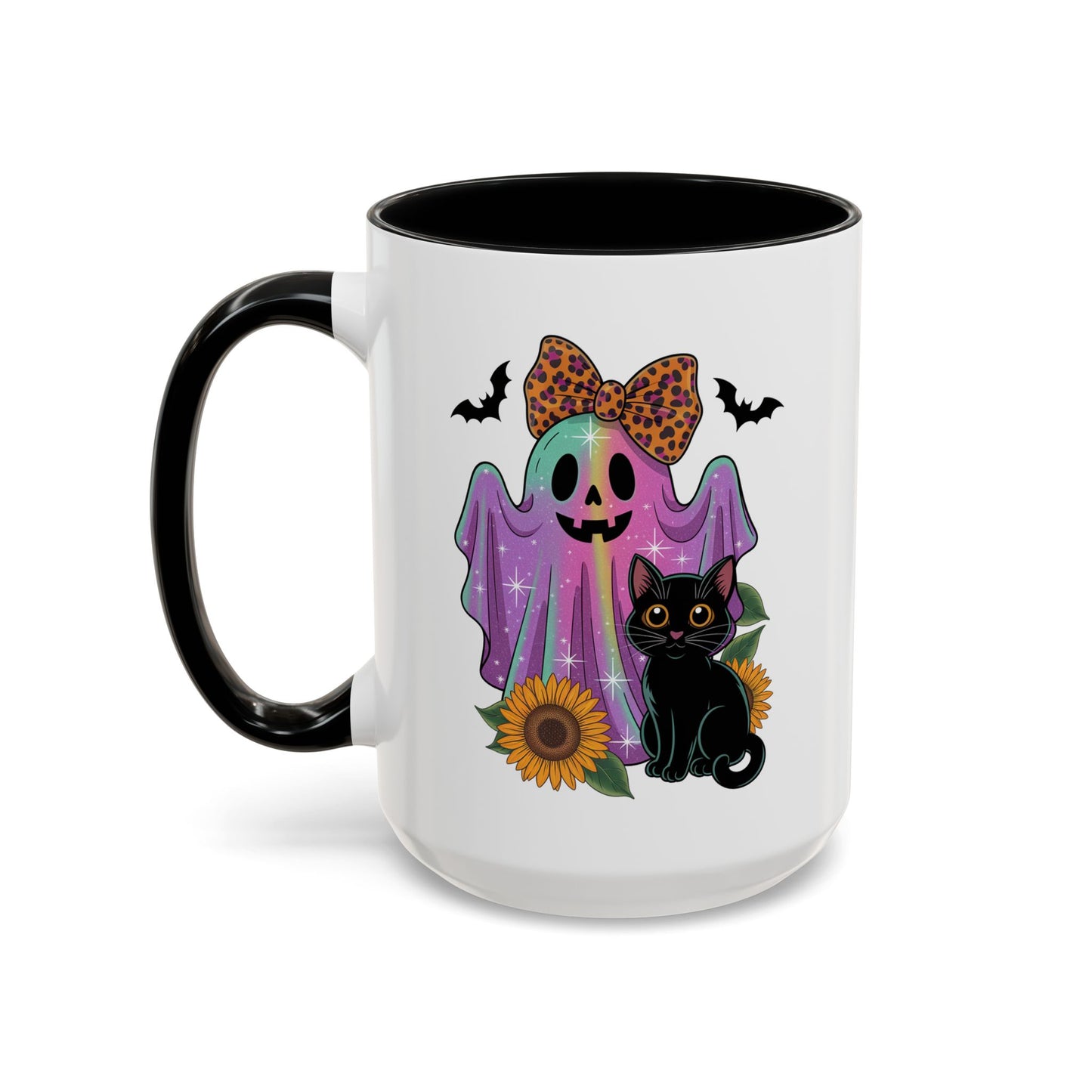 Halloween Mug - Cute Ghost With Cat