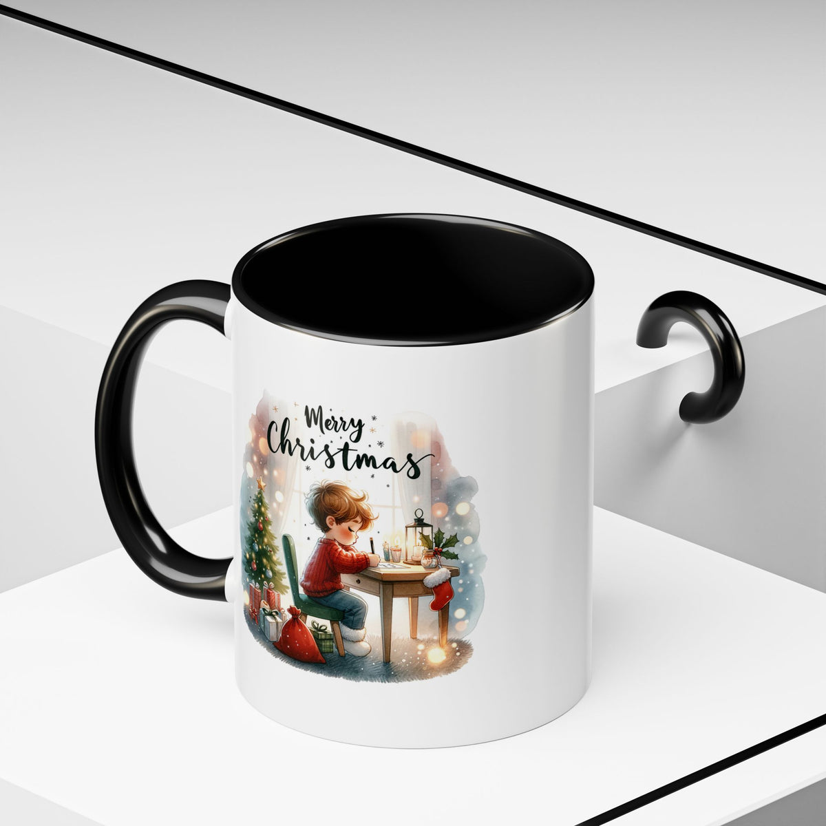 Chistmas Mug - Merry Christmas Child Writing