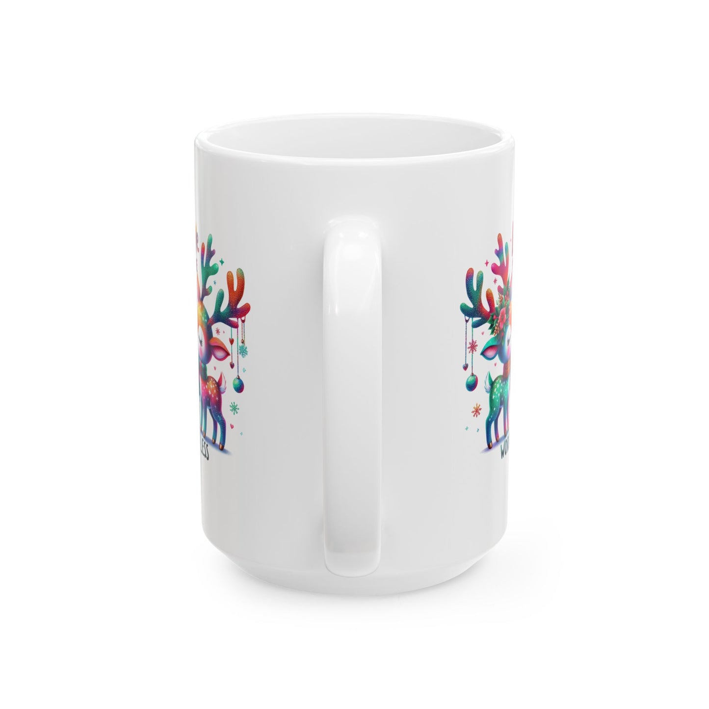 Christmas Mug - Love More Worry Less