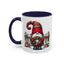 Christmas Mug - Gnome with Christmas Wreath