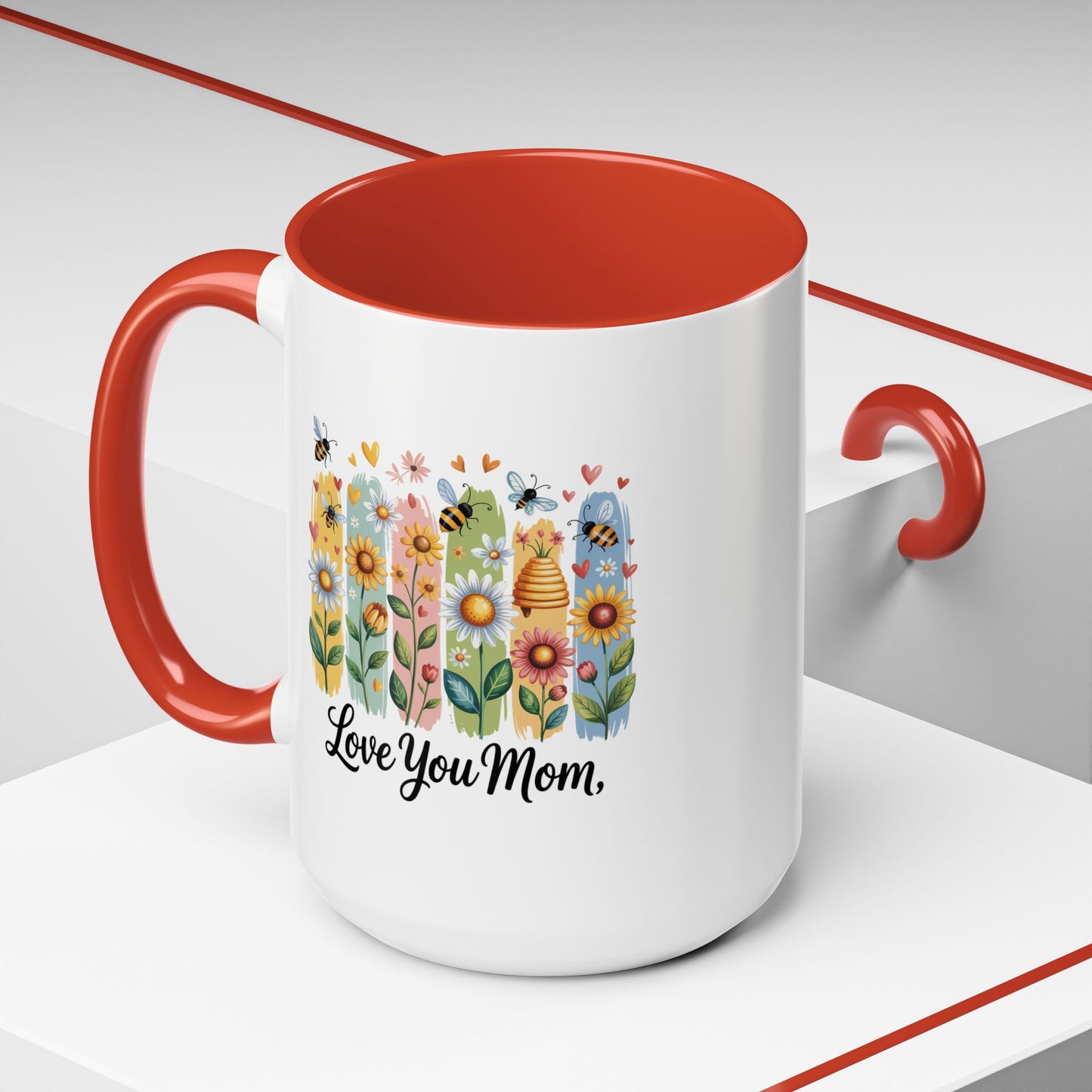Mother's Day Mug - Love You Mom Beehive