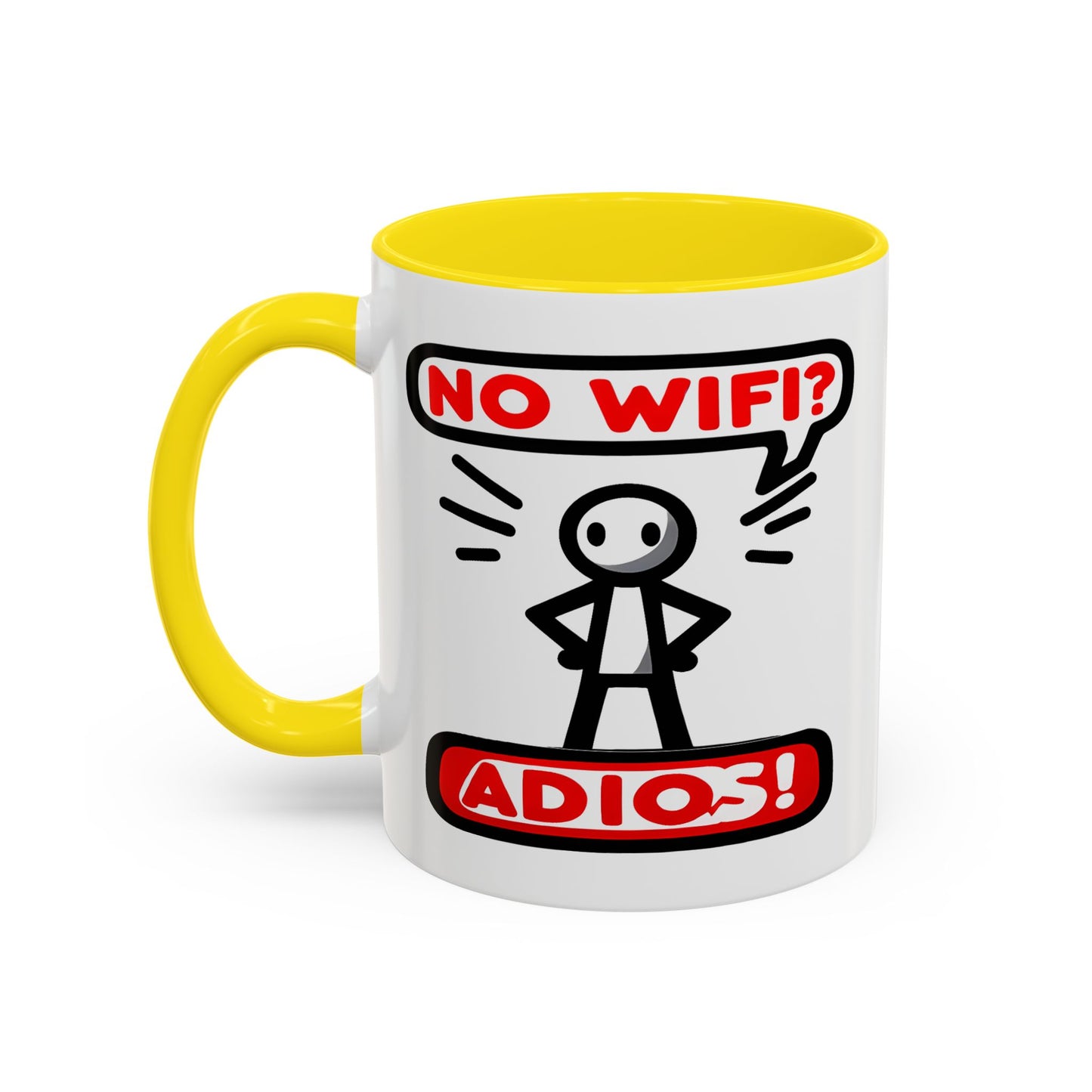 Humor Mug - No Wifi? Adios!