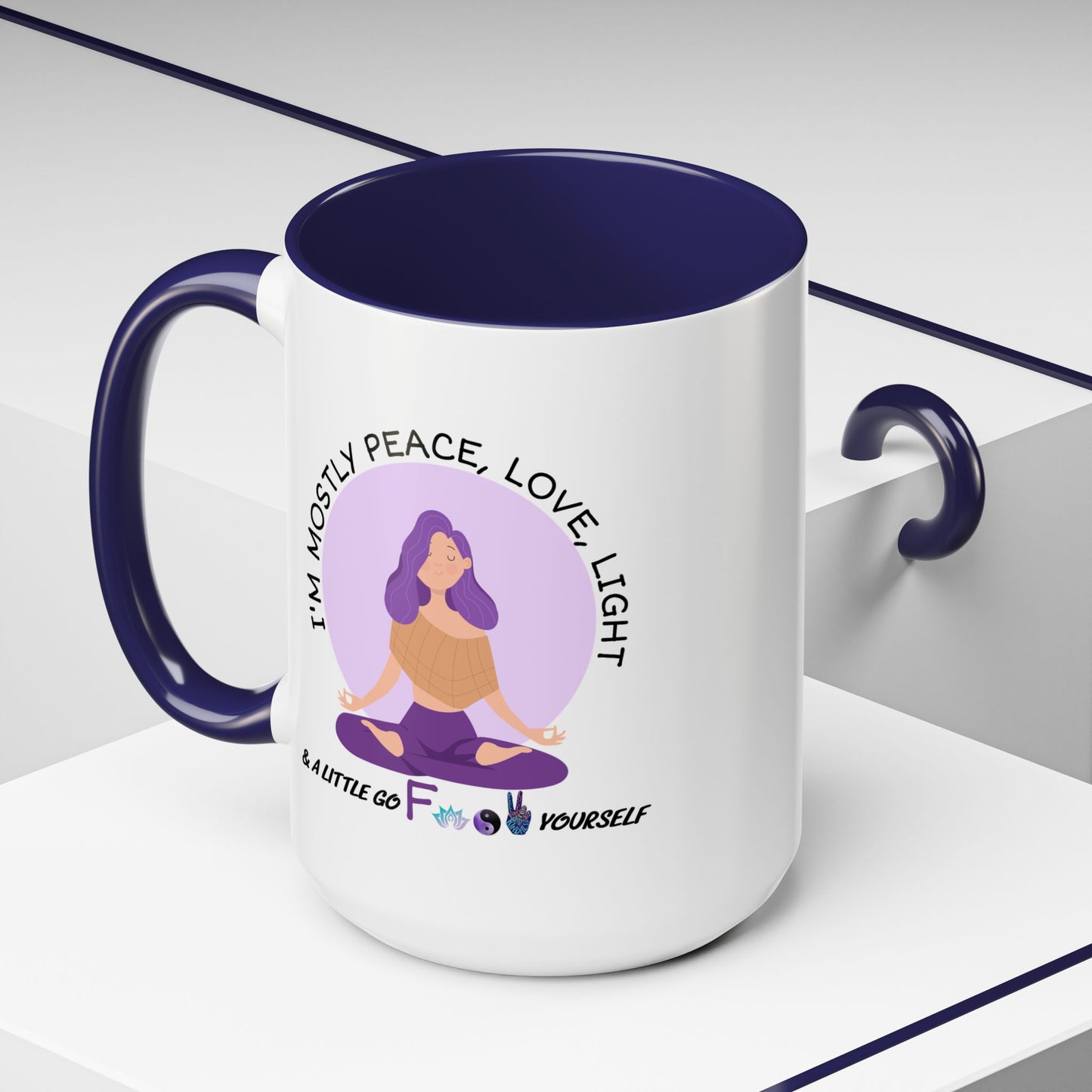 Adult Mug - I'm Mostly Peace, Love, Light