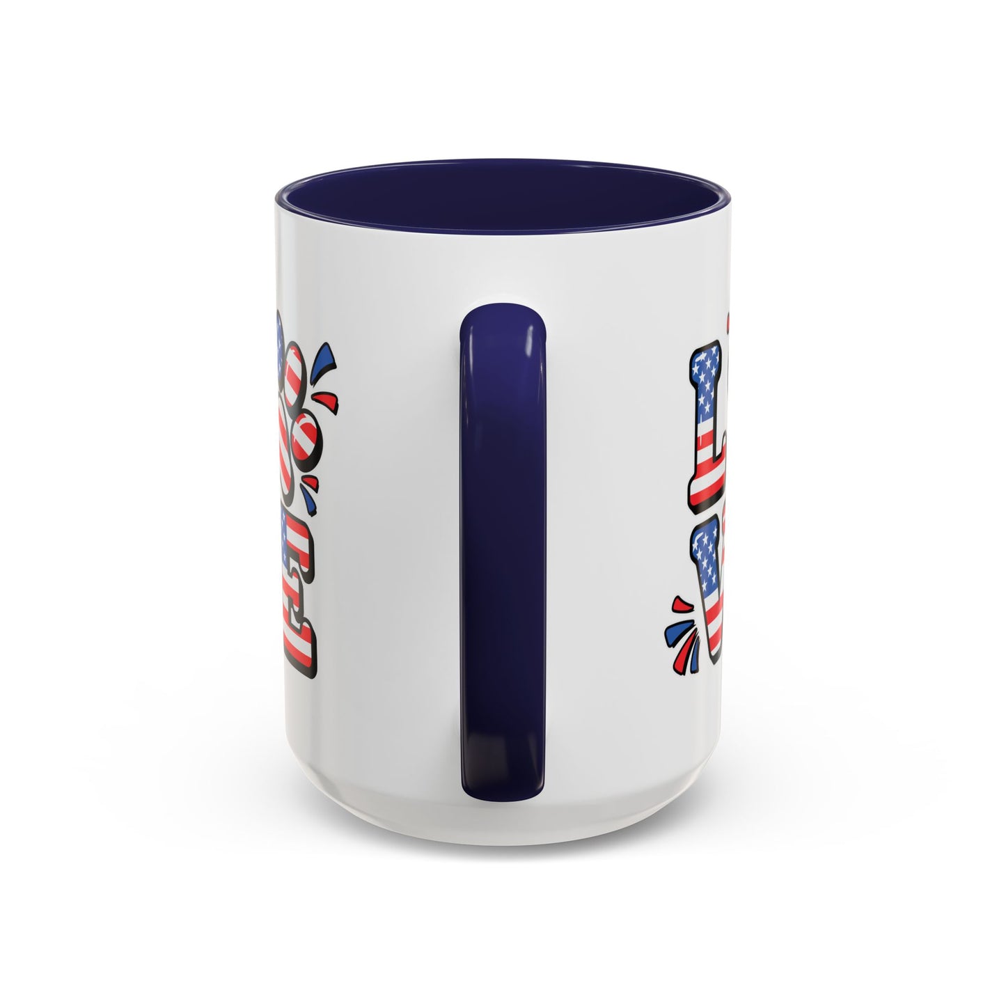 4th of July Mug - Animal Love USA Flag