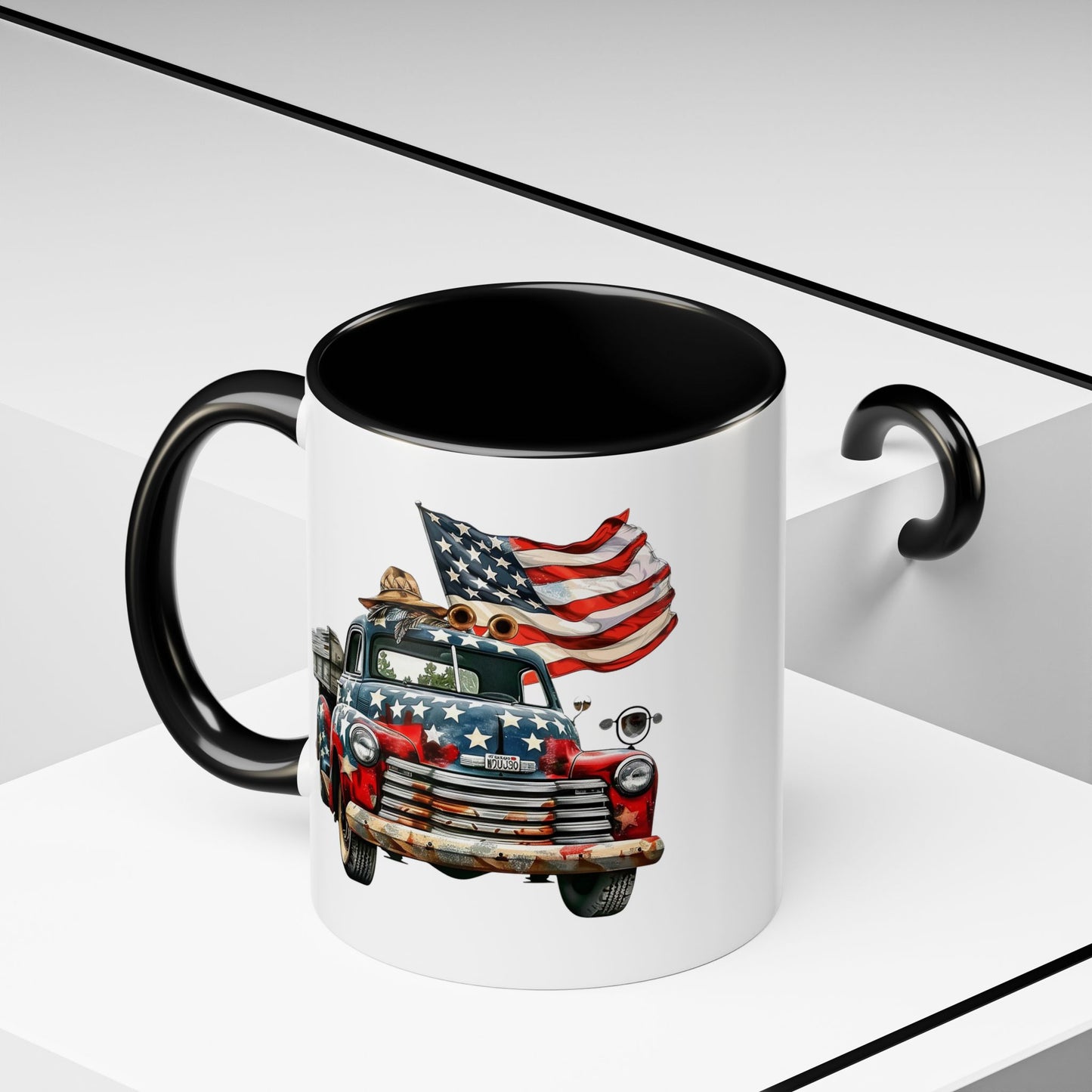 4th of July - Old Truck & Flag