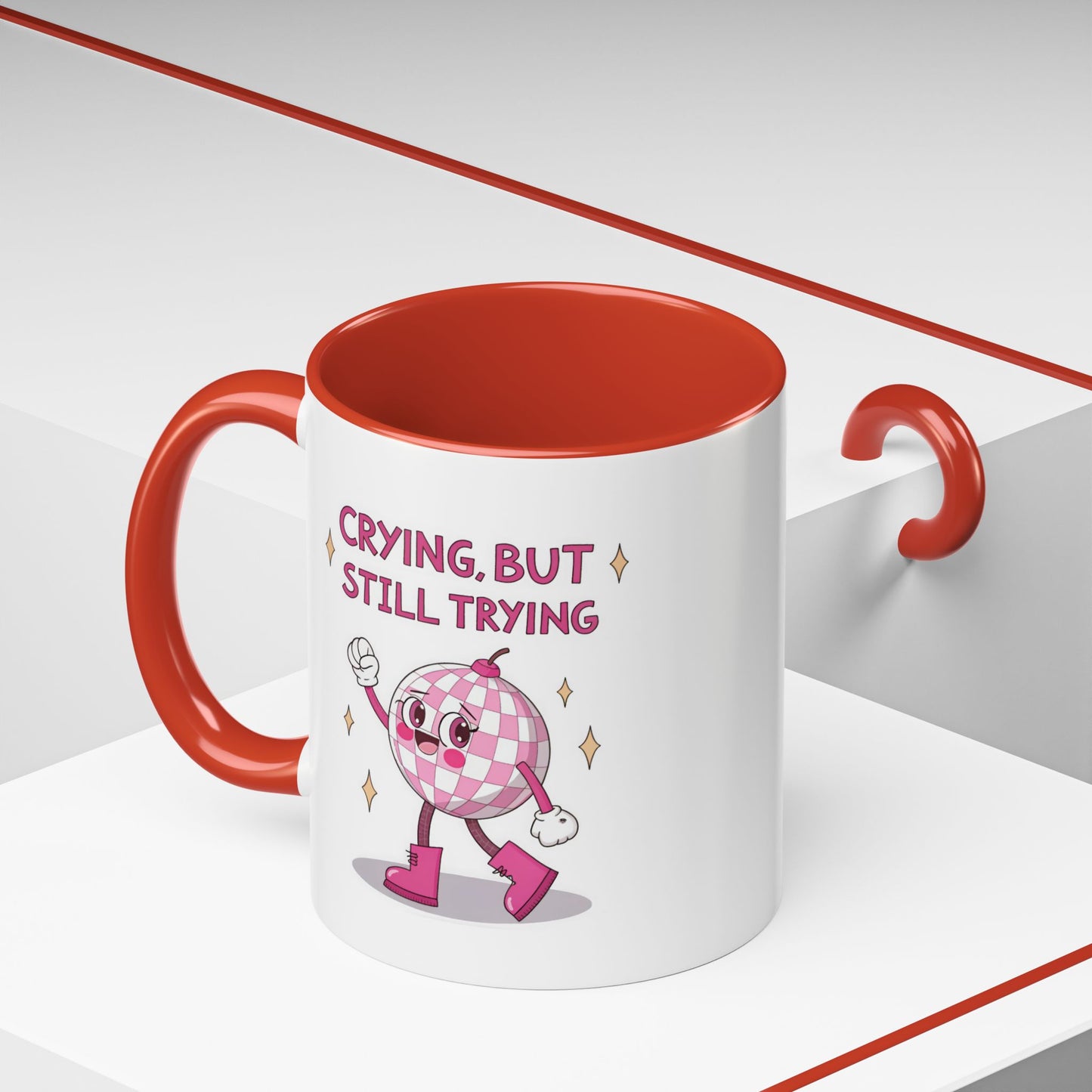 Wellness Mug - Crying But Still Trying