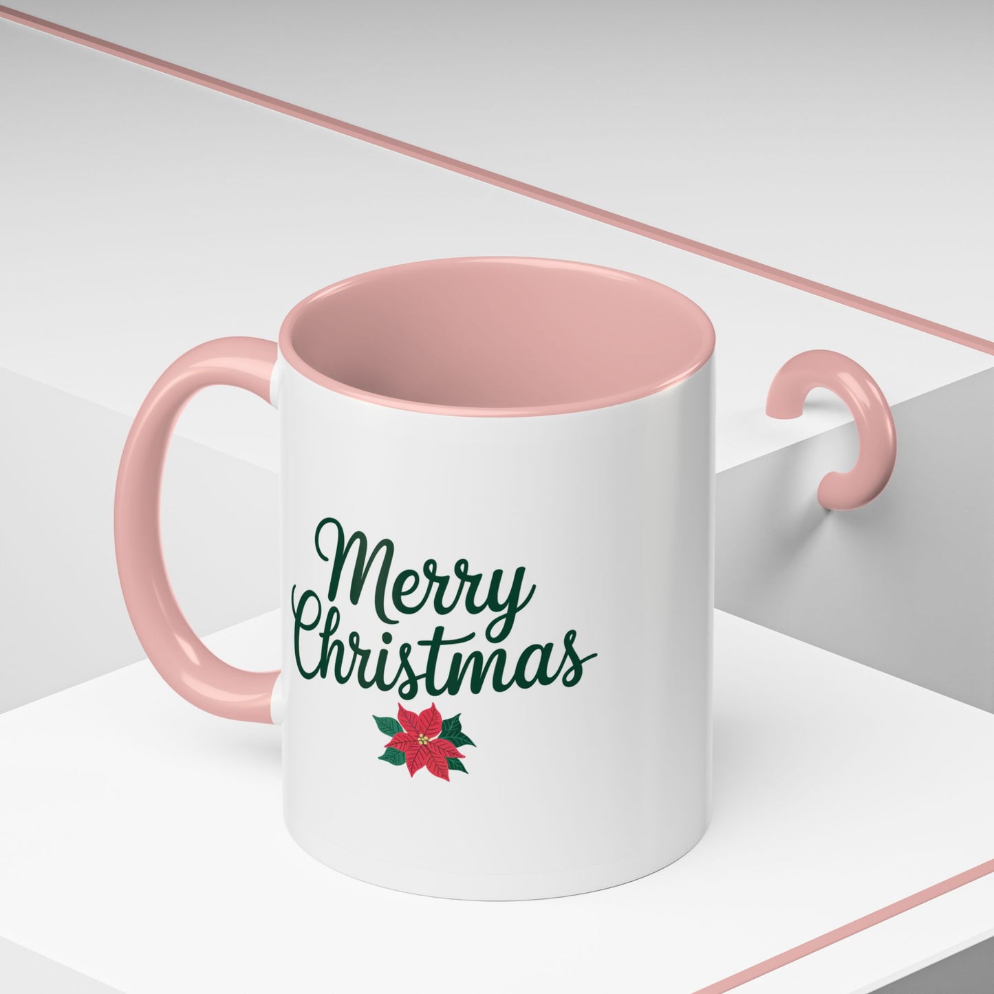 Christmas Mug - Merry Christmas Green Text