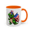 4th of July Mug - T Rex Dinosaur USA Flag