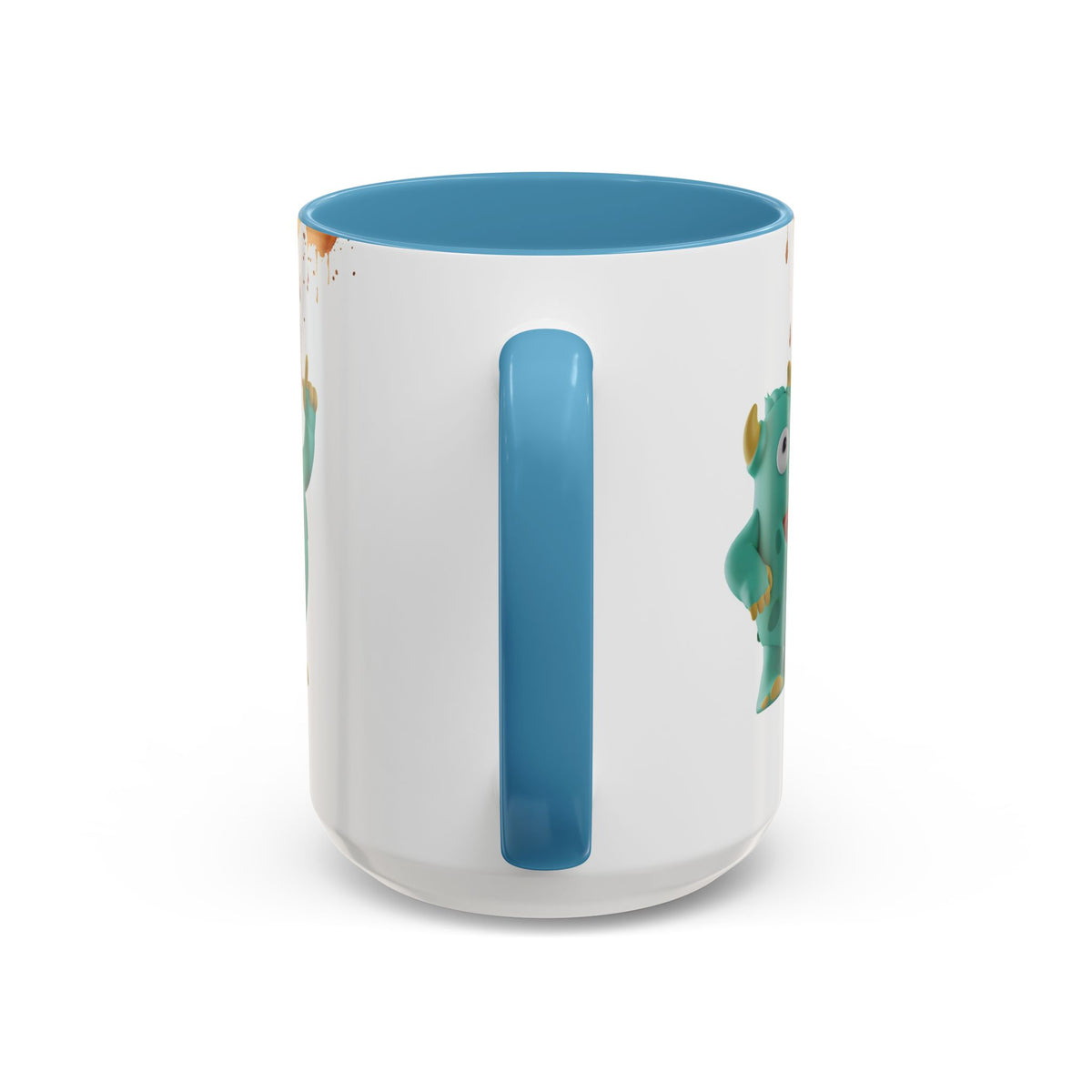 Humor Mug - Monster Drinks Coffee Spill
