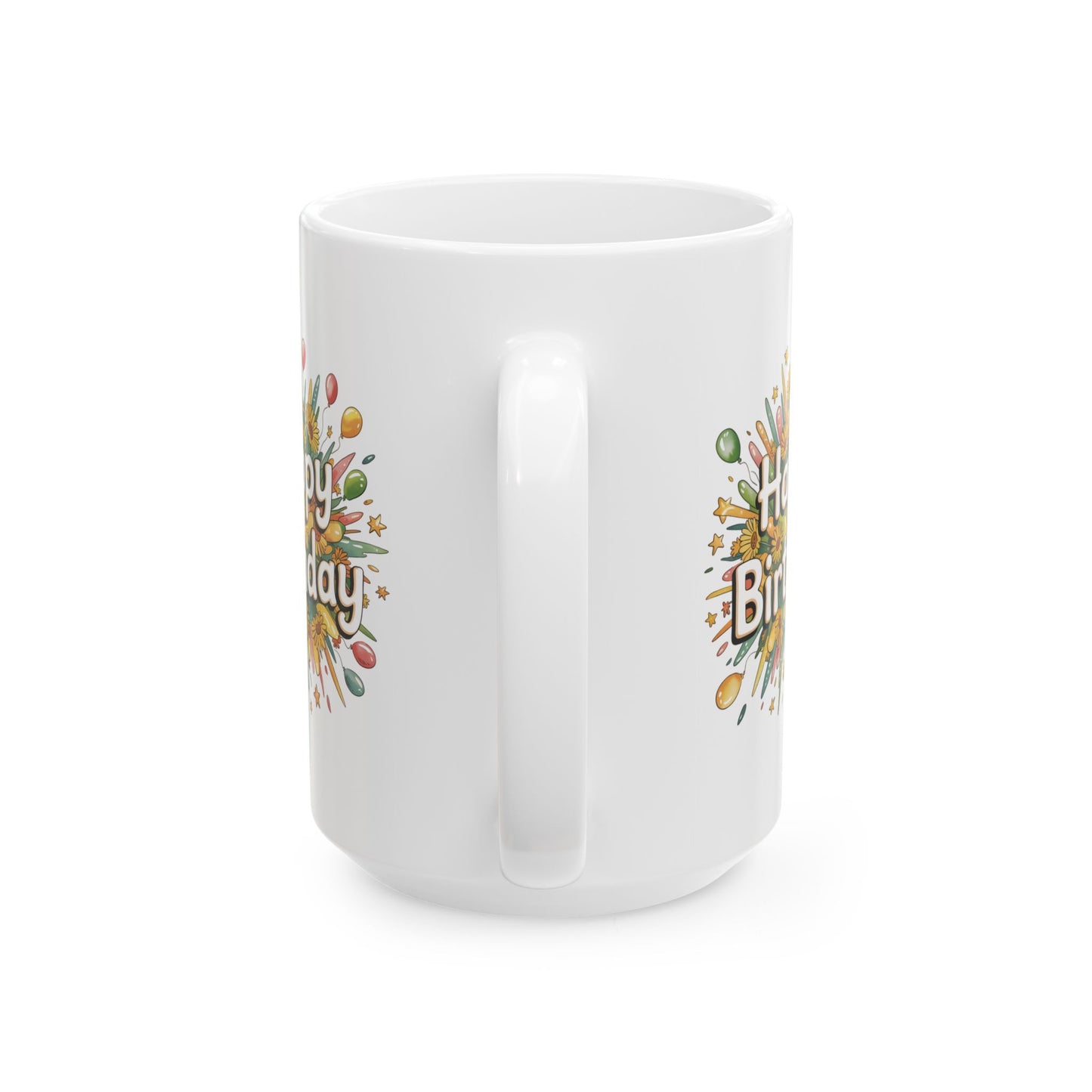 Birthday Mug - Happy Birthday Flower Bouquet