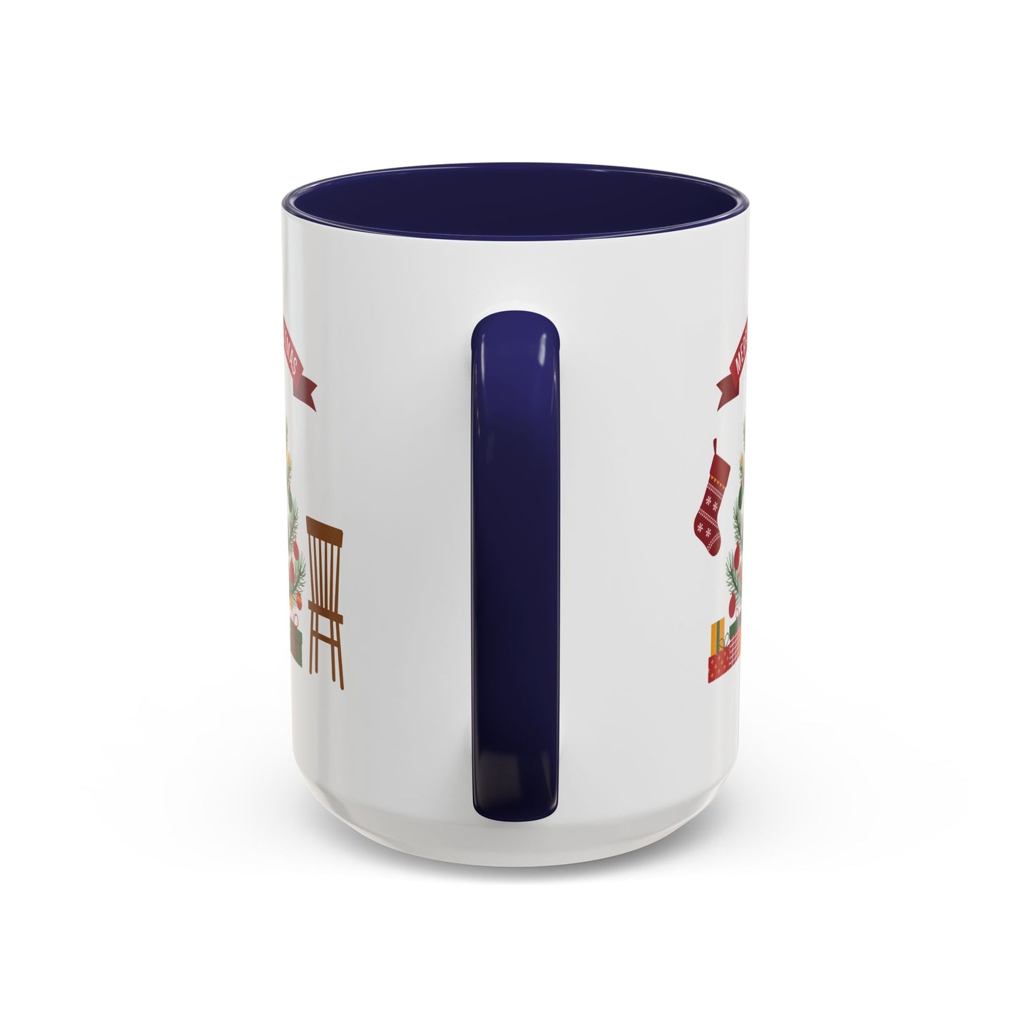 Christmas Mug - Merry Christmas Banner Tree Presents
