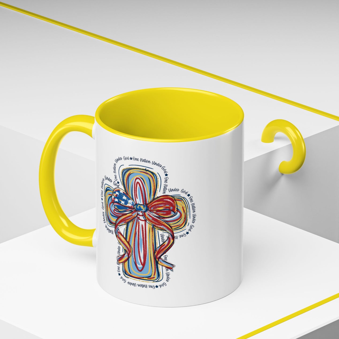 4th of July Mug - Christian Cross Bow
