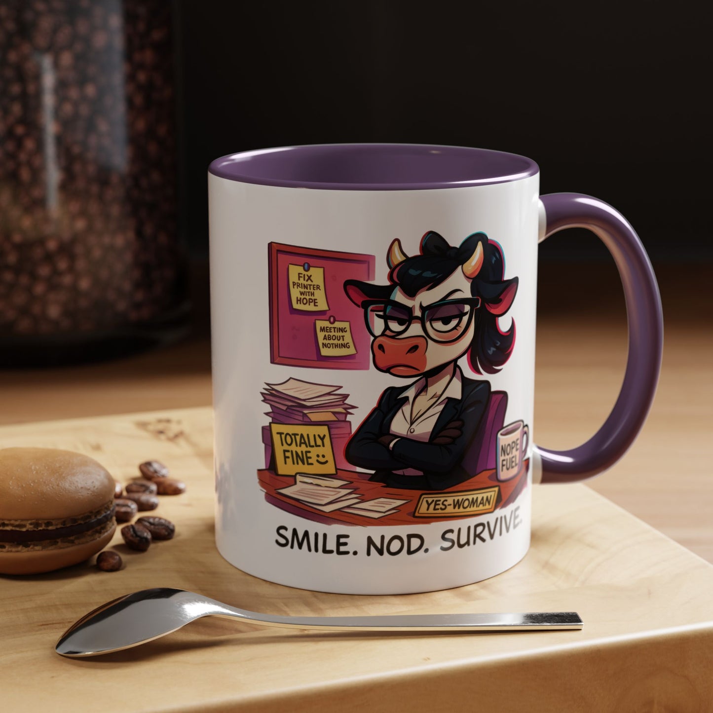 Office Mug - Smile Nod Survive