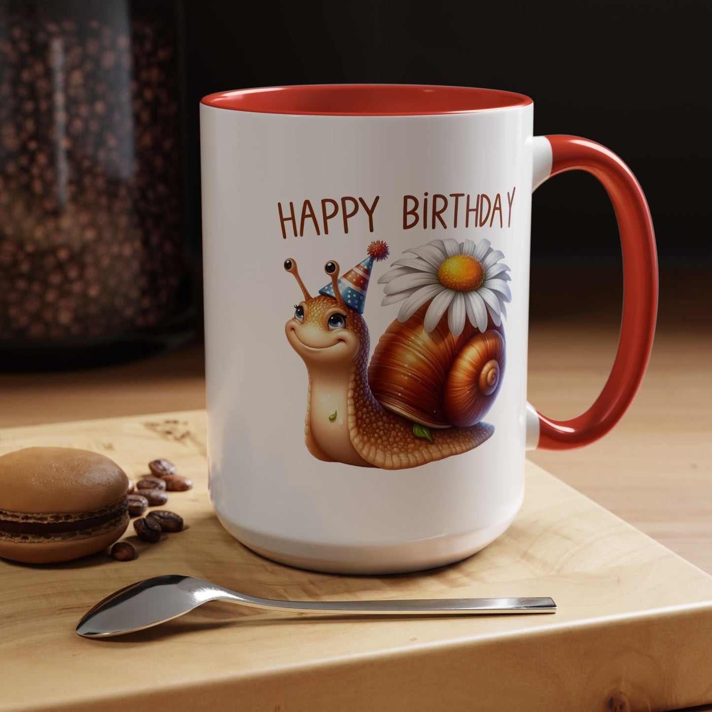 Birthday Mug - Snail Flower