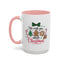 Christmas Mug - We Wish You a Merry Christmas Black & Red Text Cookies & Candy