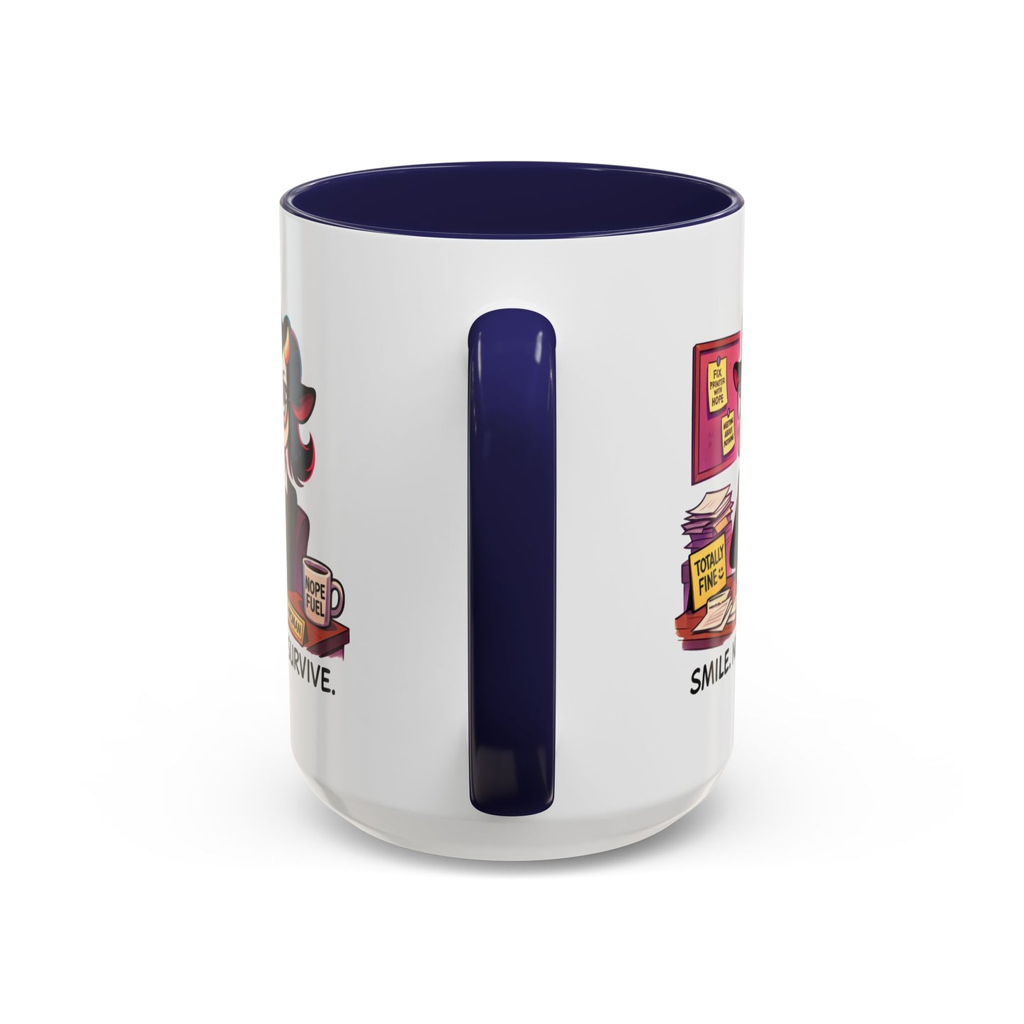 Office Mug - Smile Nod Survive