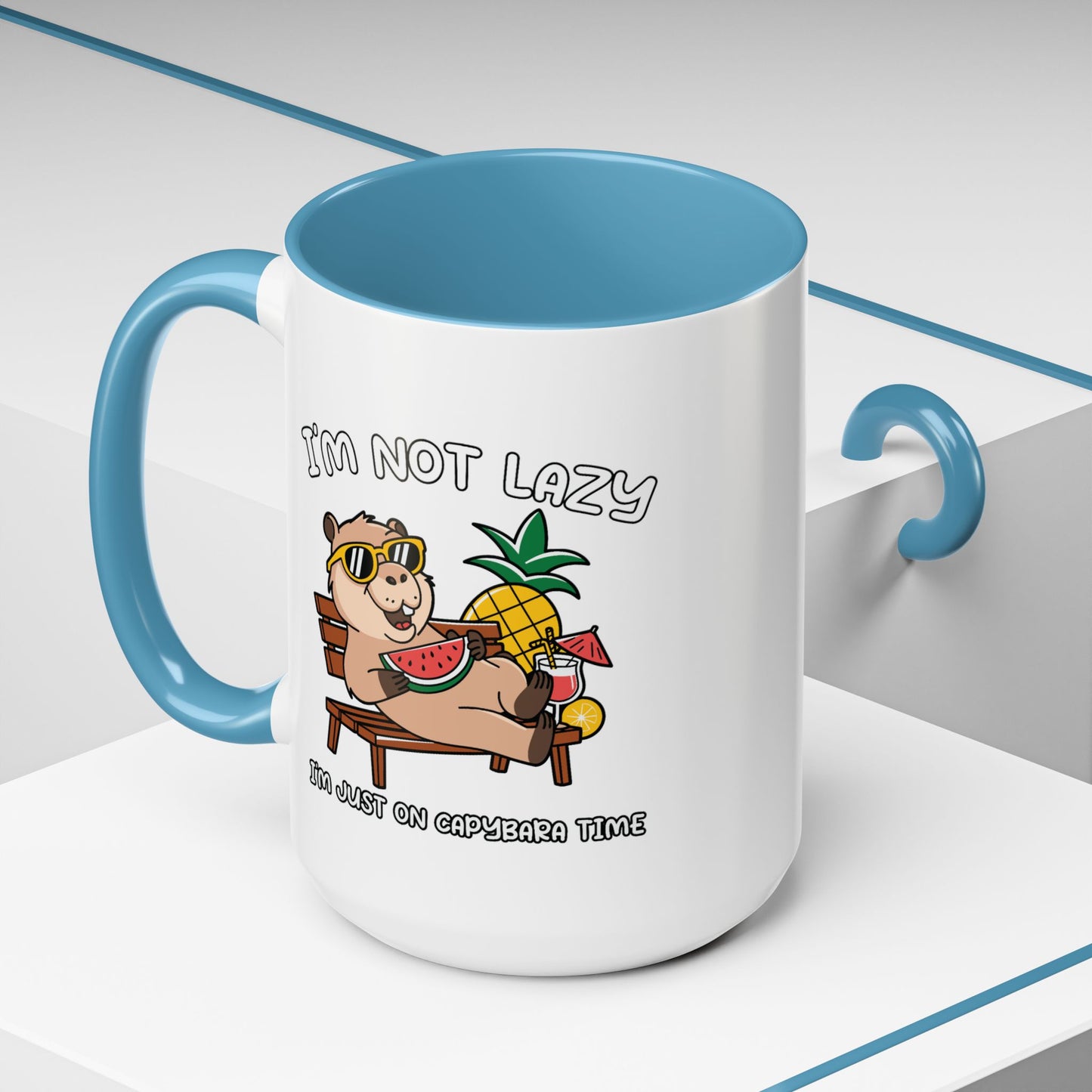 Humor Mug - I'm Not Lazy Capybara