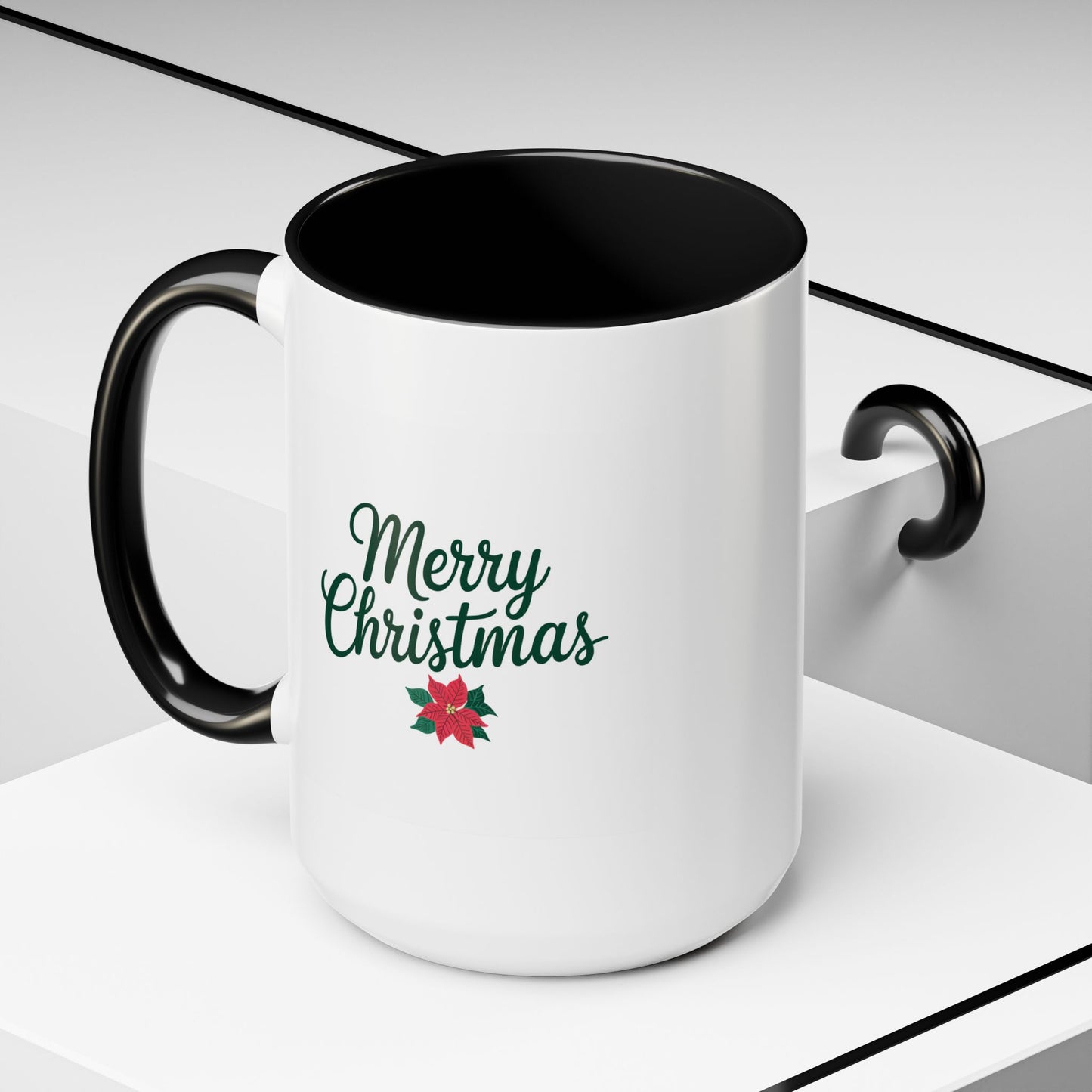 Christmas Mug - Merry Christmas Green Text