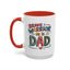 Father's Day Mug - Dad Brave Warrior