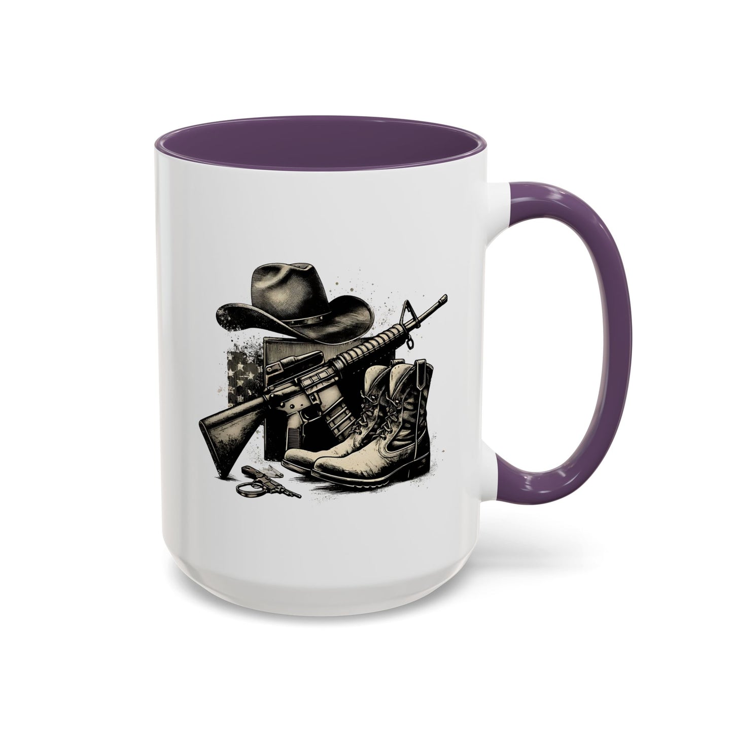 4th of July Mug - Soldier Hat Boots Gun
