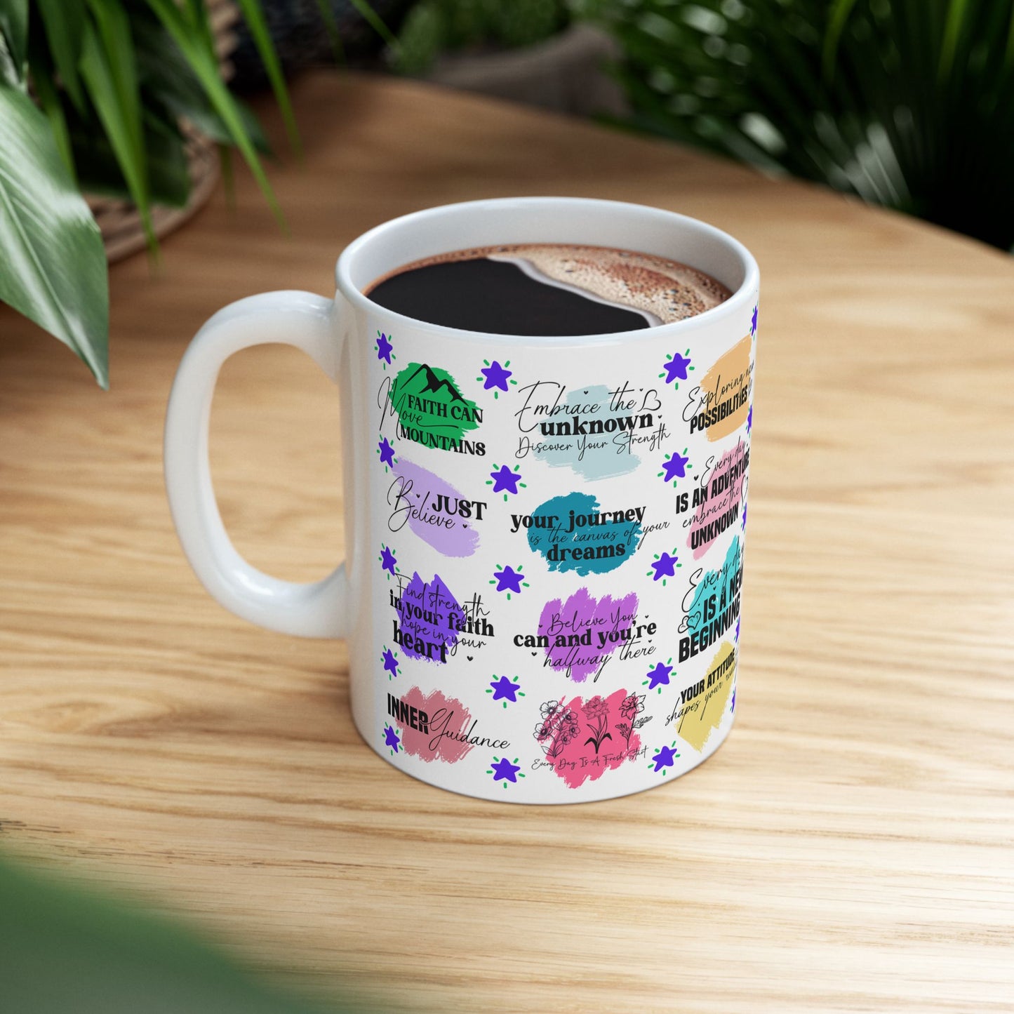 Motivation Mug - Faith Can Move Mountains