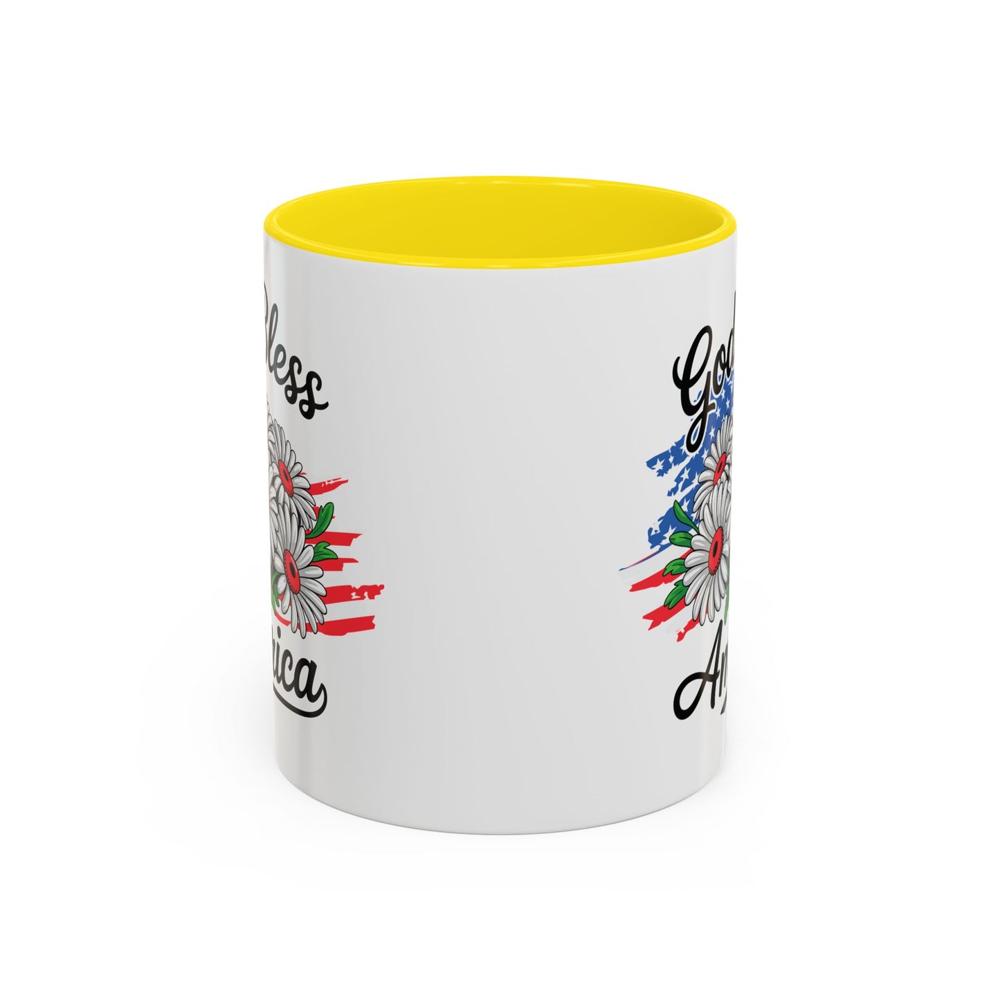4th of July Mug - God Bless America Daisies