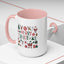 Christmas Mug - Merry Christmas Red White & Green Text Collage