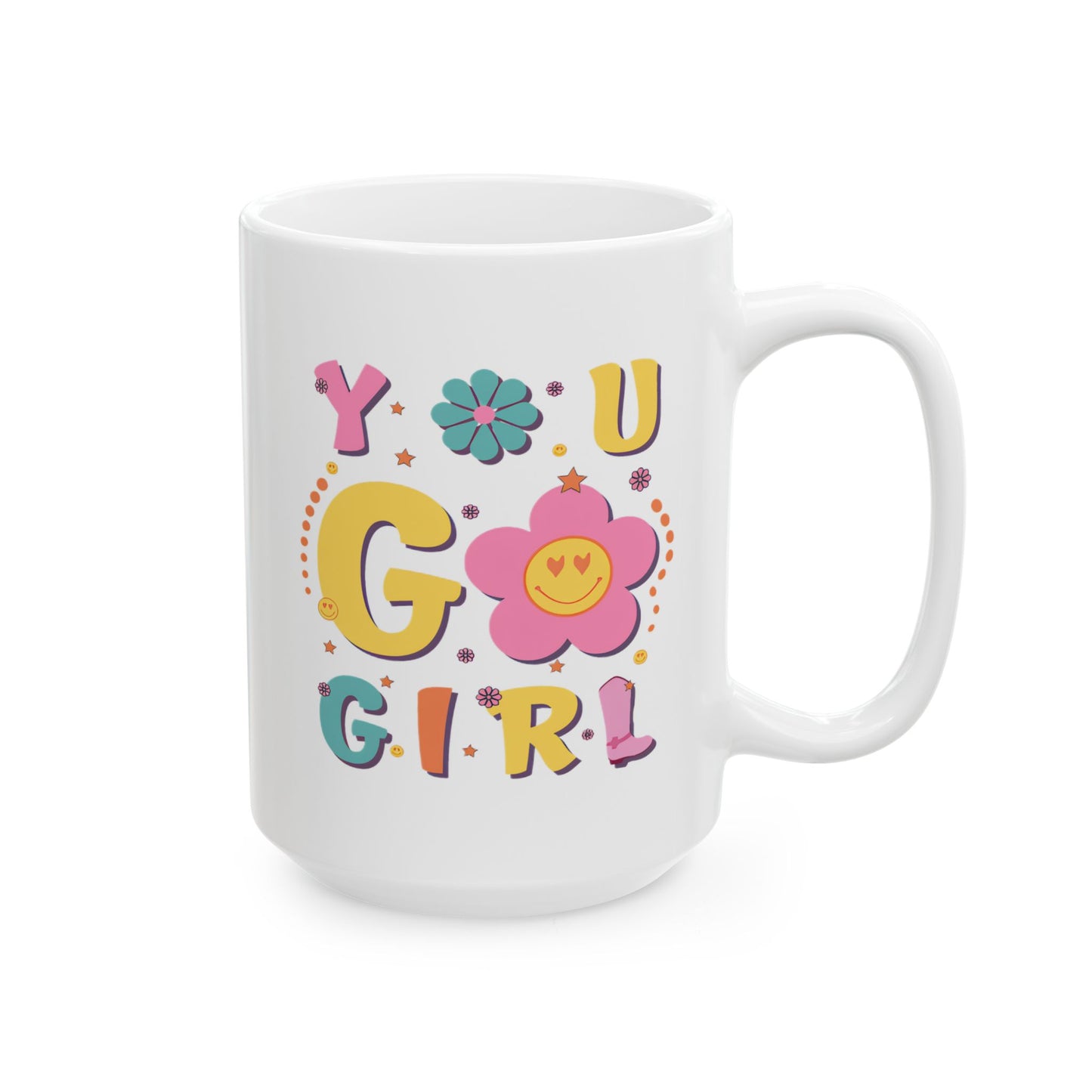 Motivation Mug - You Go Girl Smiley Face