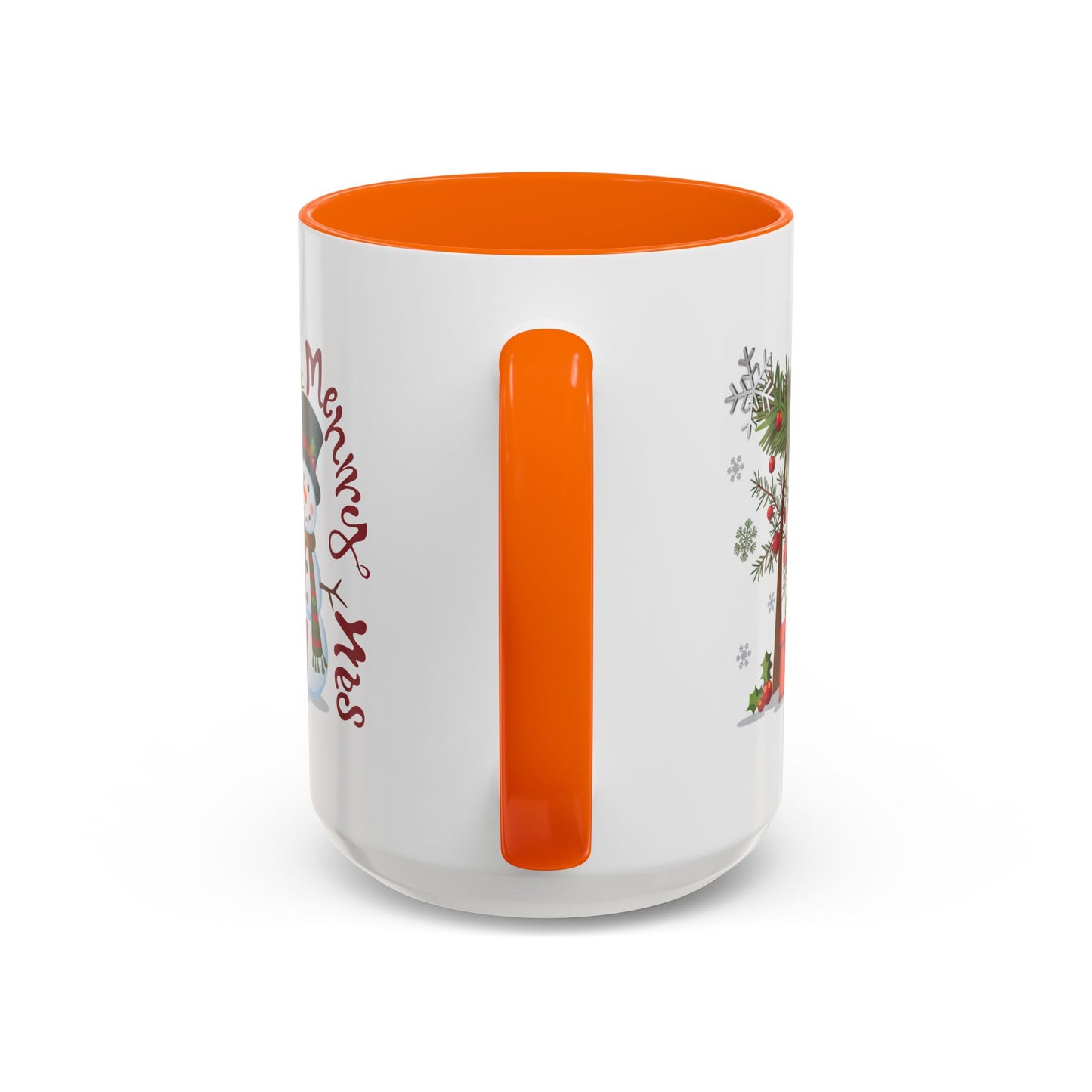 Christmas Mug - Merry Xmas Snowman Tree Present