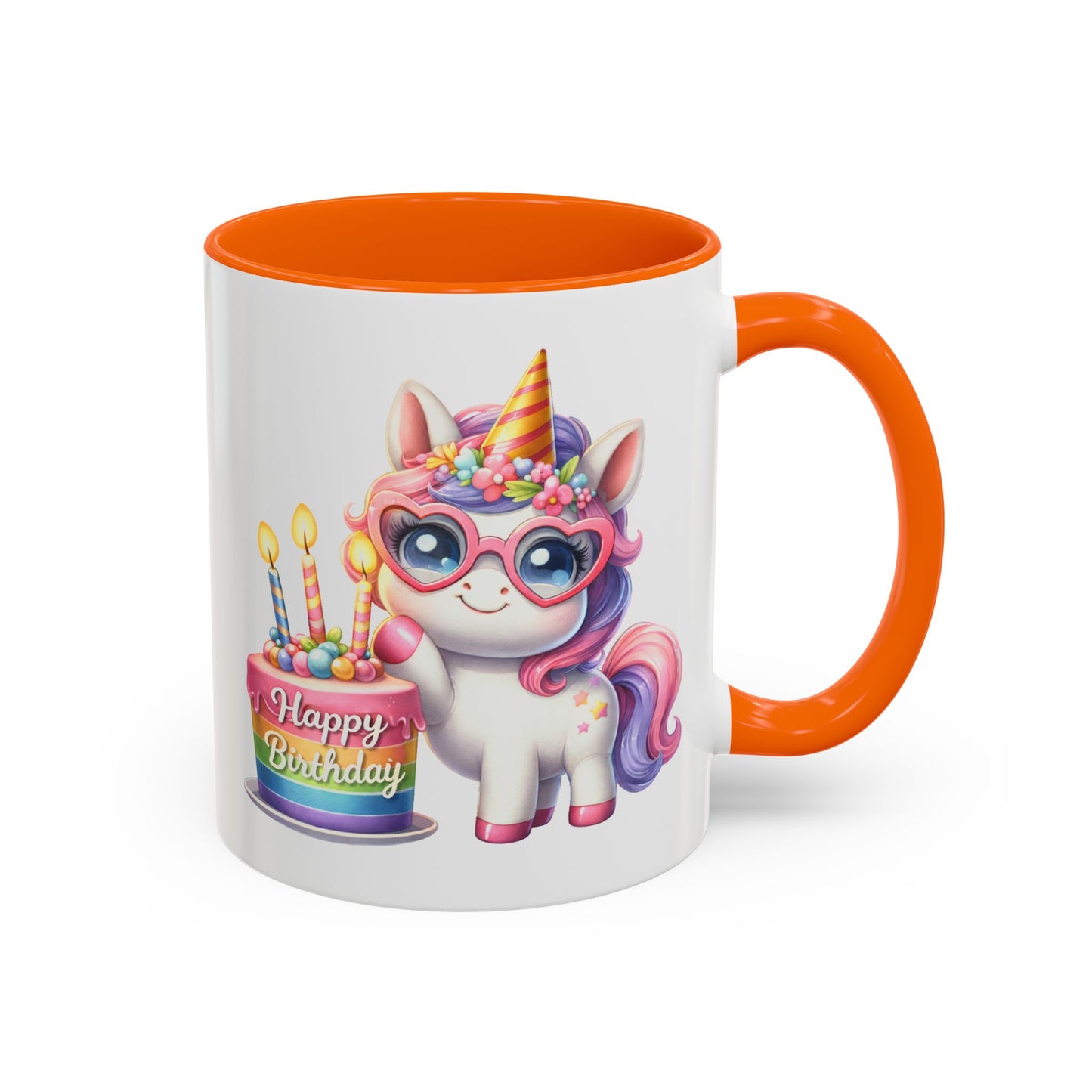 Birthday Mug - Unicorn Candles