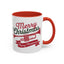 Christmas Mug - Red & Green Text Trumpet