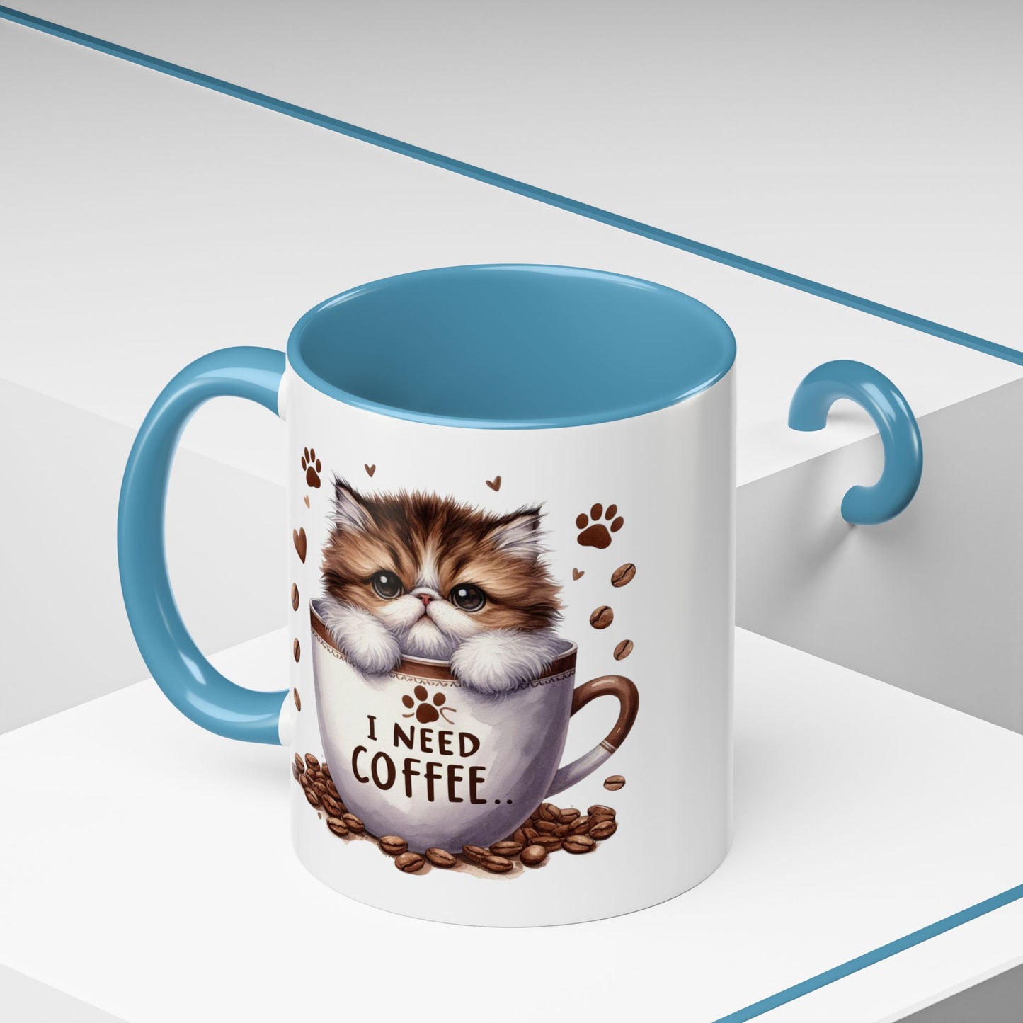 Animal Mug - I Need Coffee Kitten