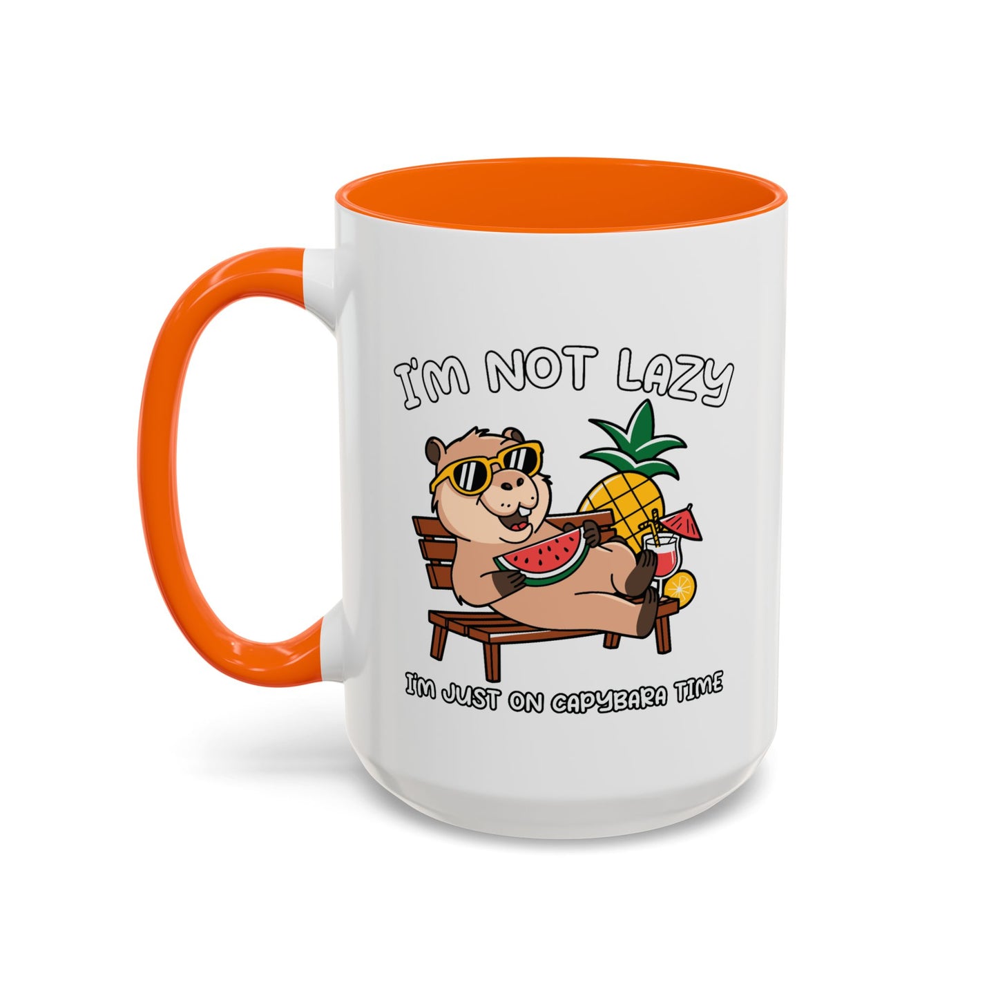 Humor Mug - I'm Not Lazy Capybara