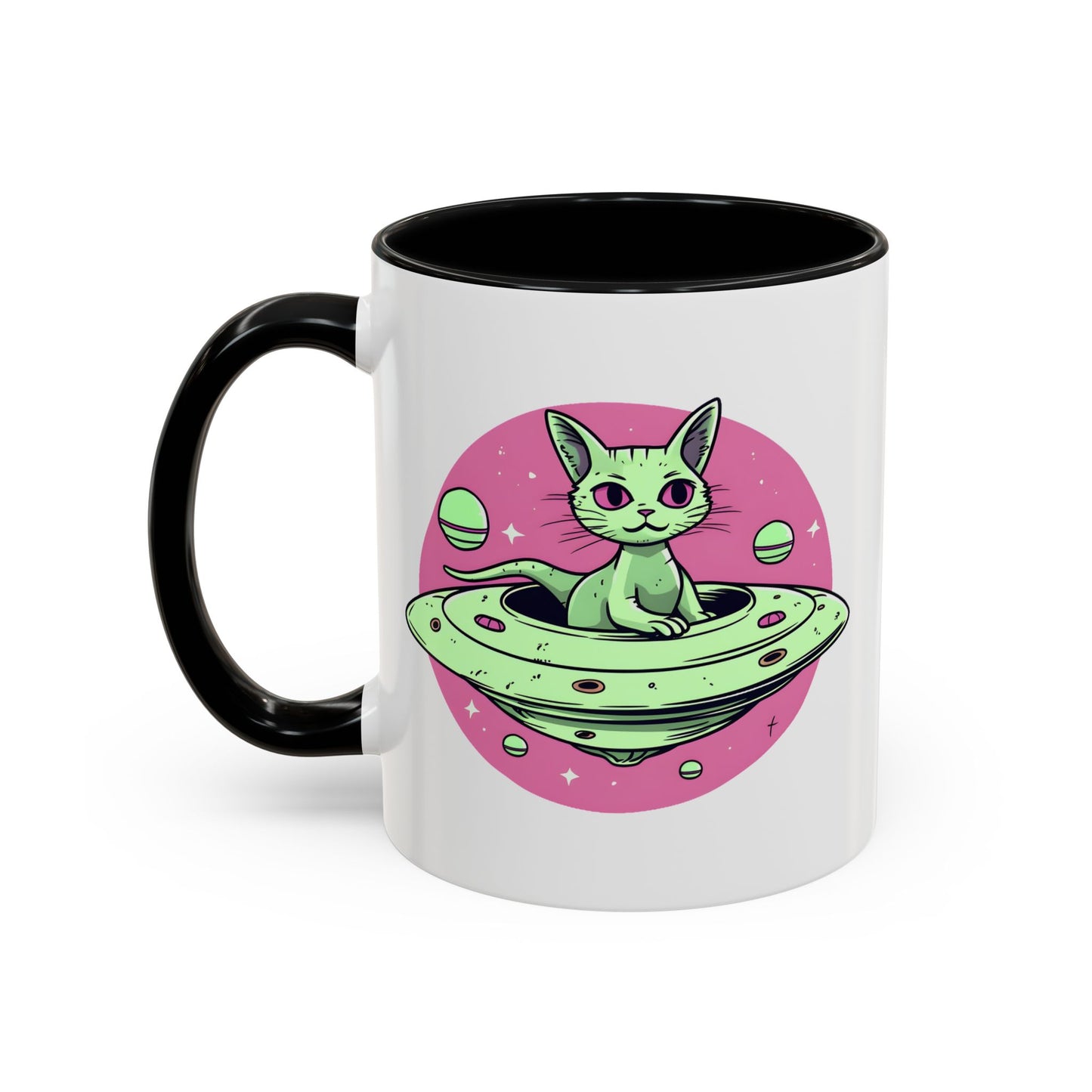 Alien Mug - Flying Saucer Cat
