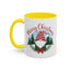 Christmas Mug - Merry Christmas Red Text Gnome Bow Tree
