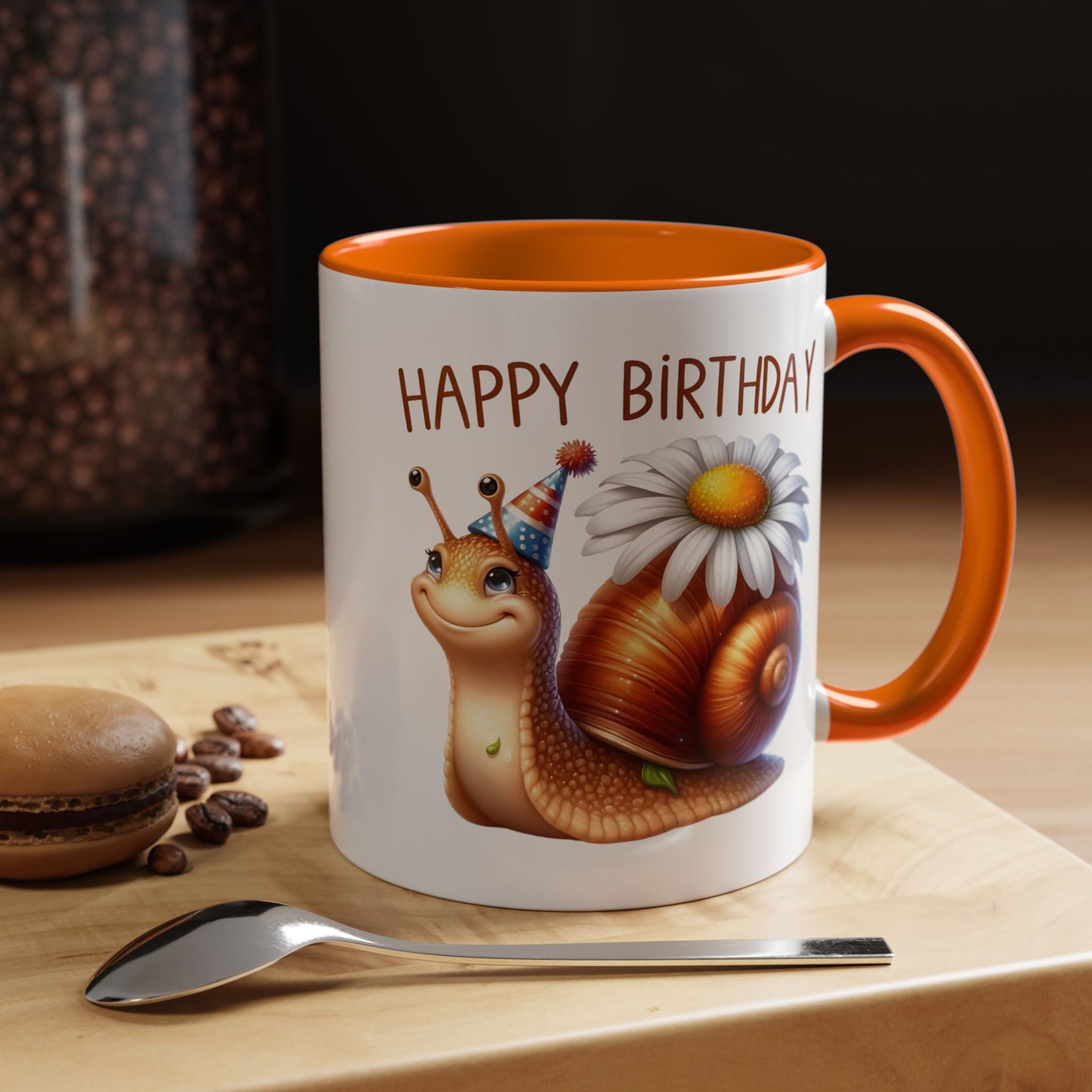 Birthday Mug - Snail Flower