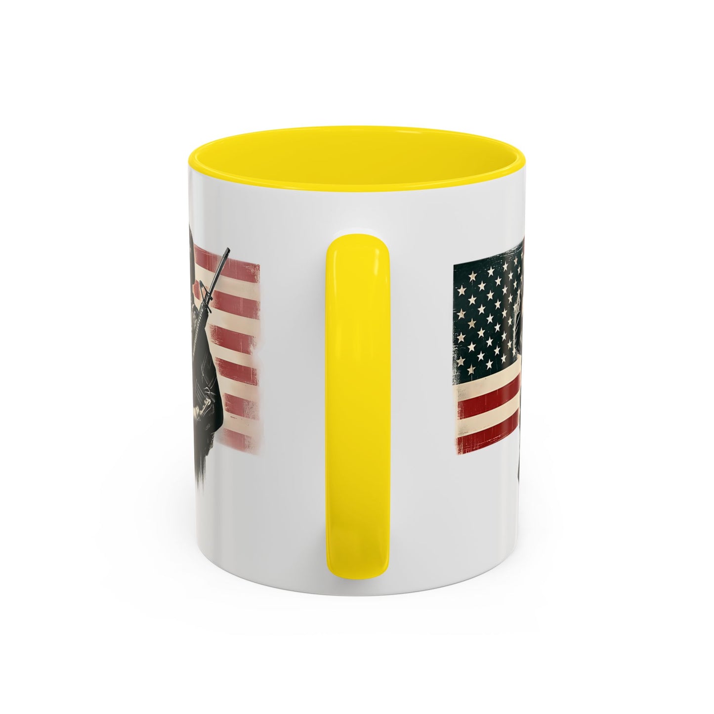 4th of July Mug - Soldier American Flag