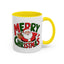 Christmas Mug - Green & Red Text Santa Presents