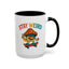 Humor Mug - Stay Weird Mushroom Skateboard