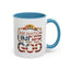 4th of July Mug - One Nation Under God Cross Flag