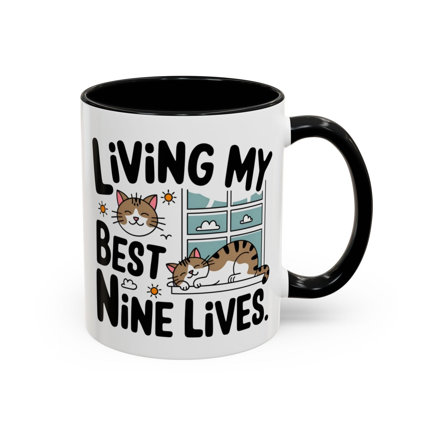 Animal Mug - Living My Best Nine Lives