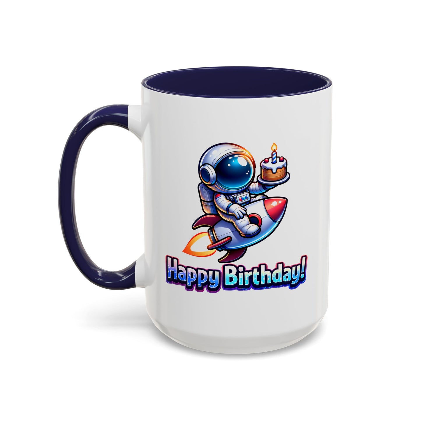 Birthday Mug - Astronaut Rocket