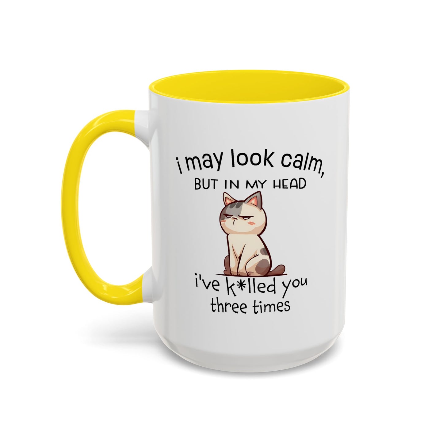 Adult Mug - I May Look Calm Cat